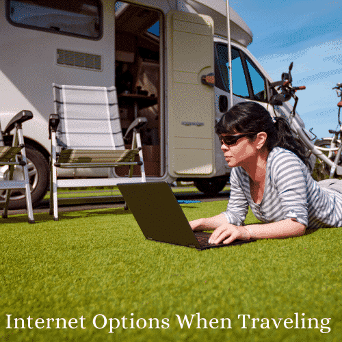 Internet options for getting wifi when camping traveling and working in an rv