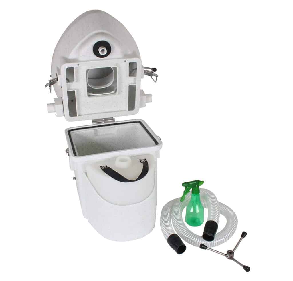 Natures head composting toilet