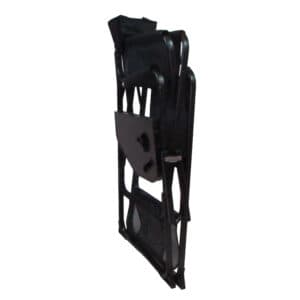 foldable camping directors chair black