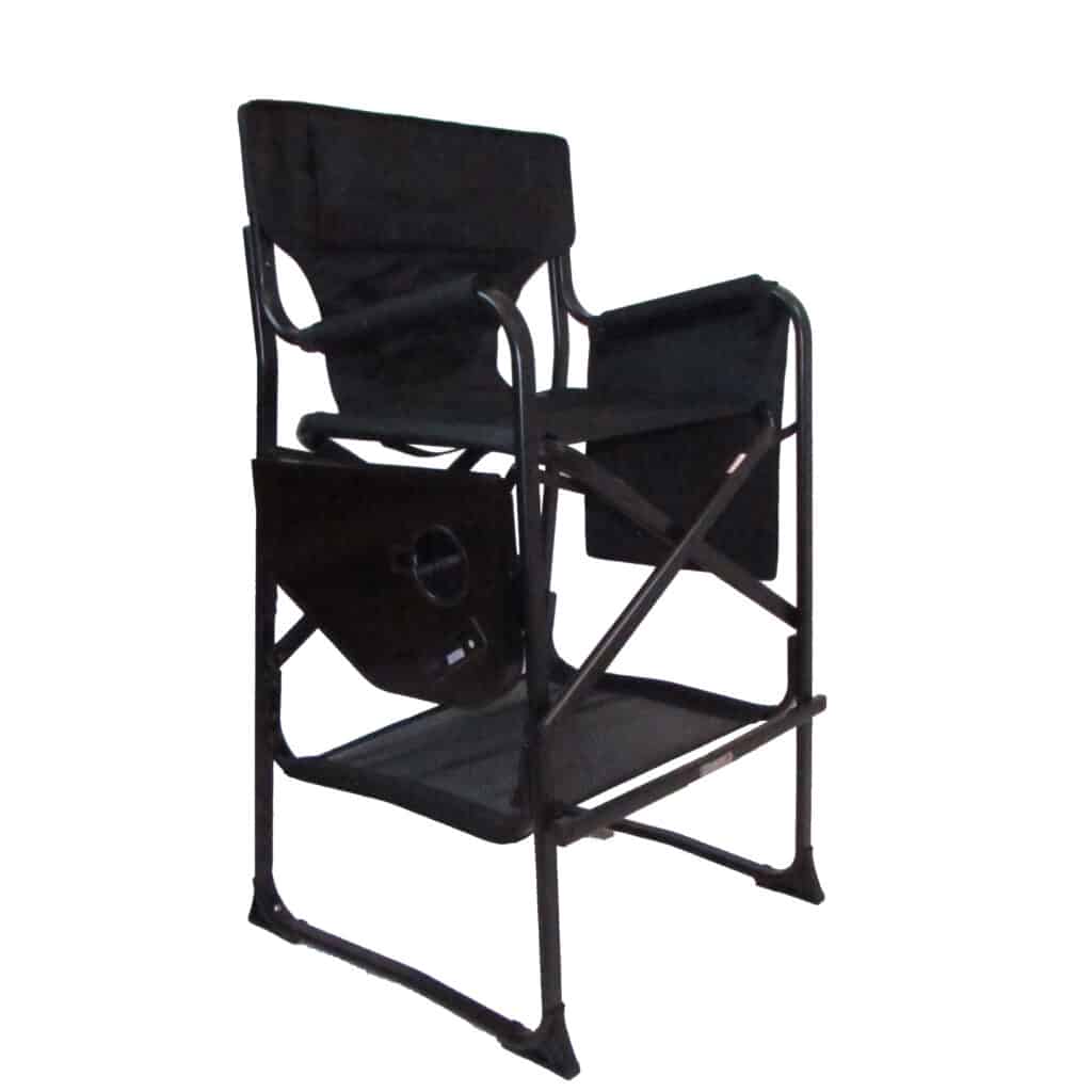 directors camping chair in black
